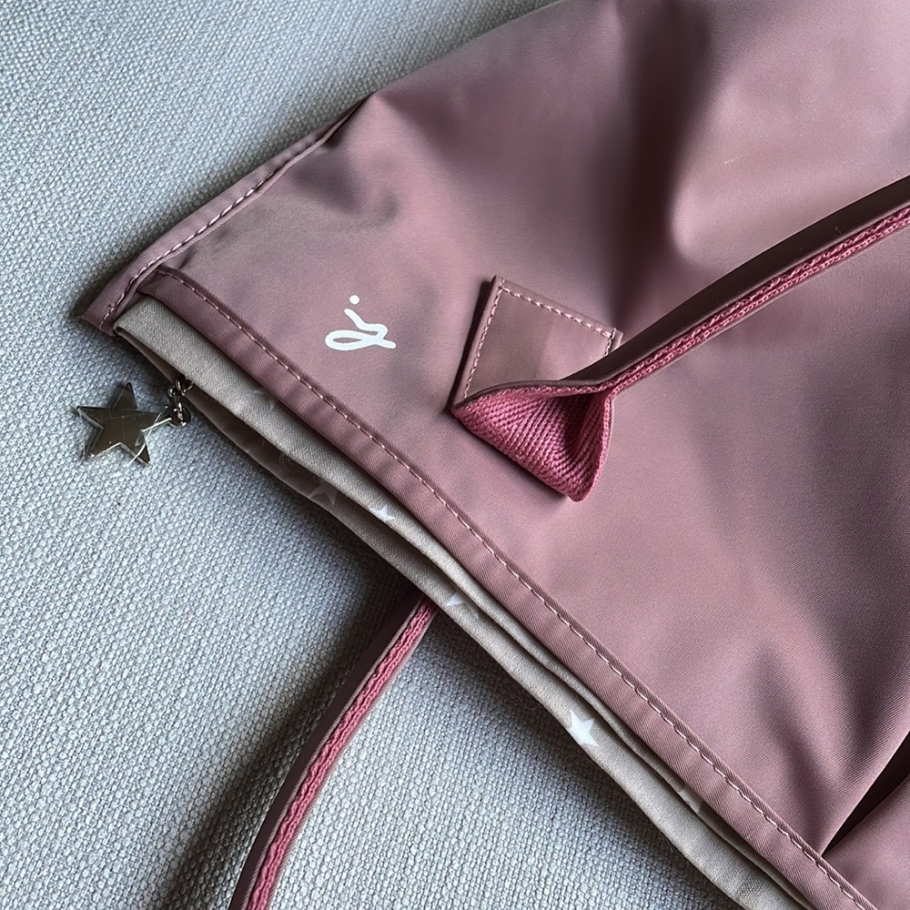 Agnes b voyage tote bag dusty pink color made in Japan - Picture 12 of 16